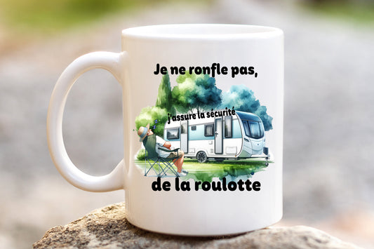 Design PNG pour sublimation , Je ne ronfle pas, j'assure la sécurité de la roulotte