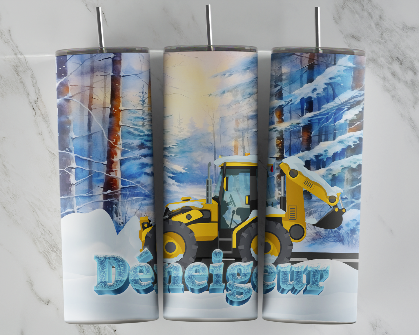 Design tumbler 20oz pour sublimation , Déneigeur