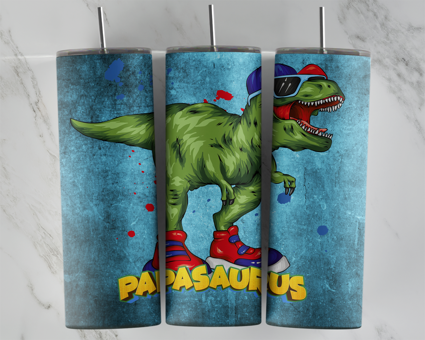 Design tumbler 20oz pour sublimation , PAPASAURUS