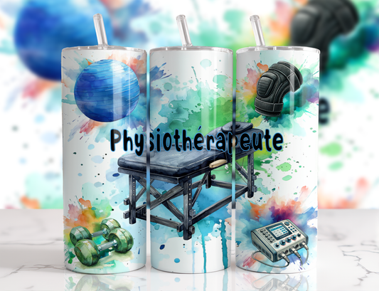 Design tumbler 20oz pour sublimation , Physiothérapeute