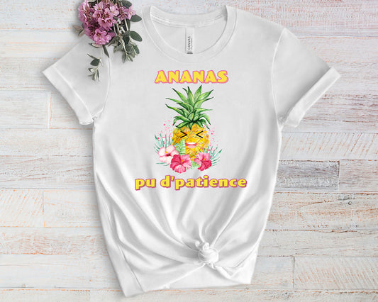 Design PNG pour sublimation , ANANAS pu d'patience