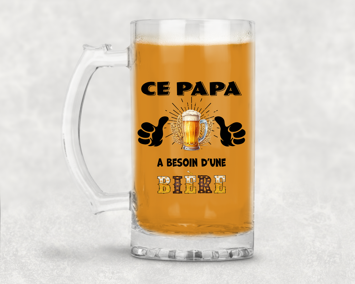 Design PNG pour sublimation , CE PAPA A BESOIN D'UNE BIÈRE