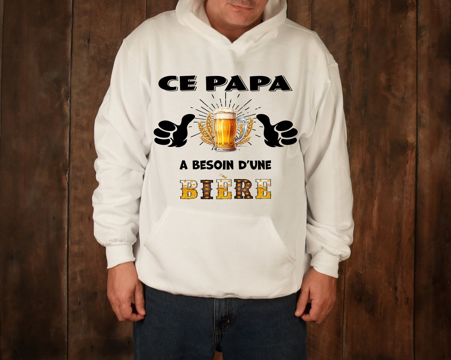 Design PNG pour sublimation , CE PAPA A BESOIN D'UNE BIÈRE