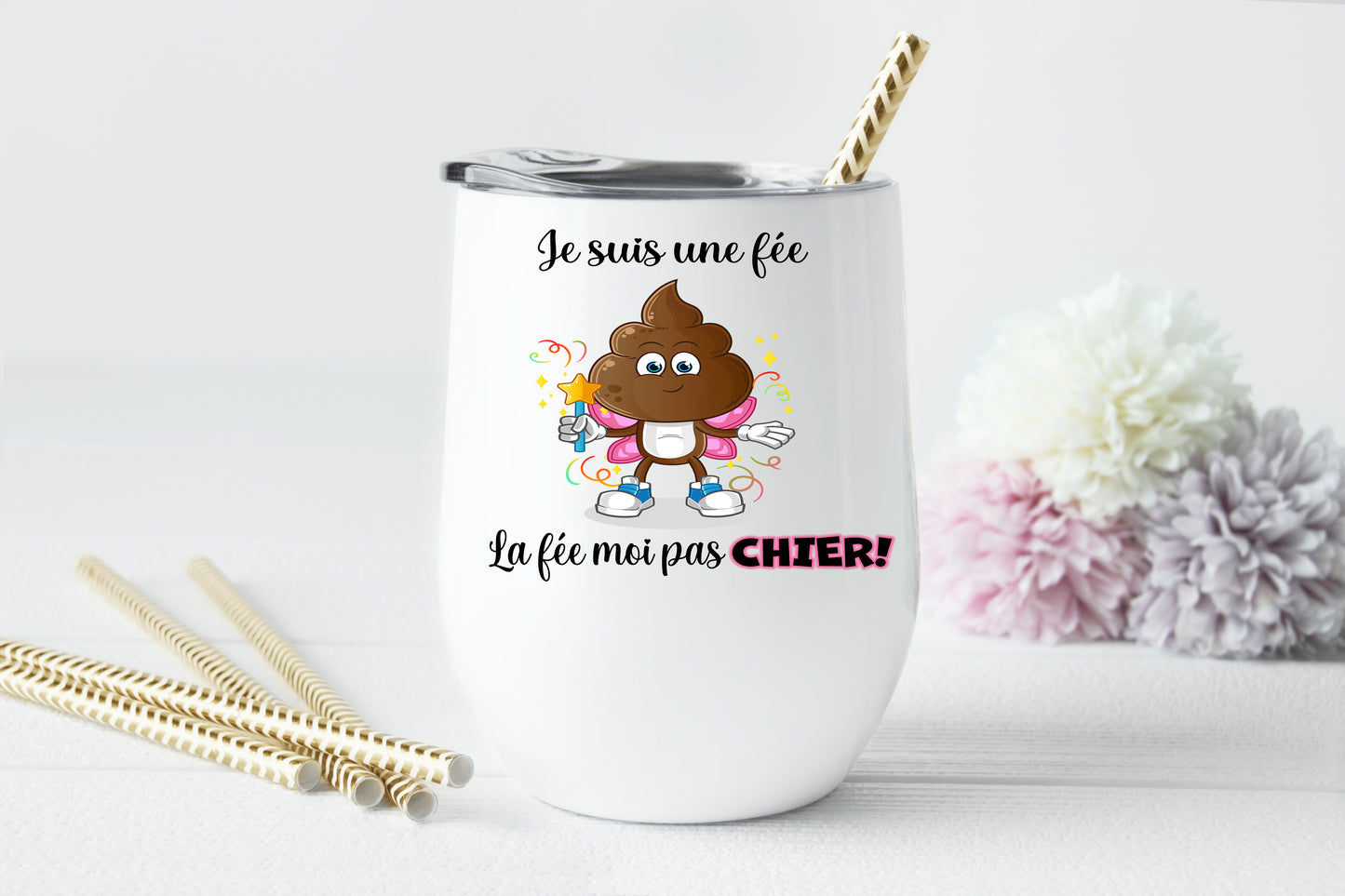 Design PNG pour sublimation , Je suis une fée, la fée moi pas chier