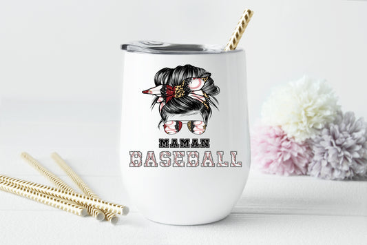 Design PNG pour sublimation, MAMAN BASEBALL