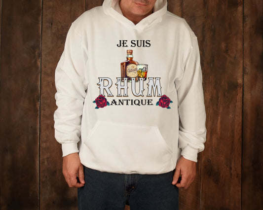 Design , PNG, sublimation, Je suis RHUM antique