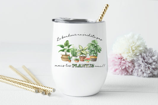 Design PNG pour sublimation, Le bonheur ne s'achète pas mais les plantes oui !