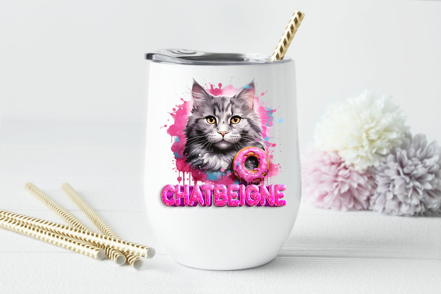 Design PNG pour sublimation , chatbeigne