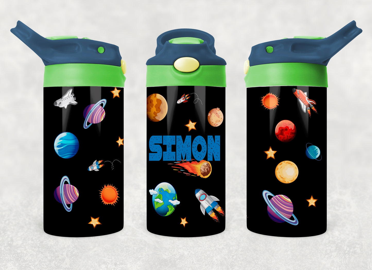 Design PNG, bouteille enfants, Sippy cup, 12 oz sublimation, Galaxie,planètes