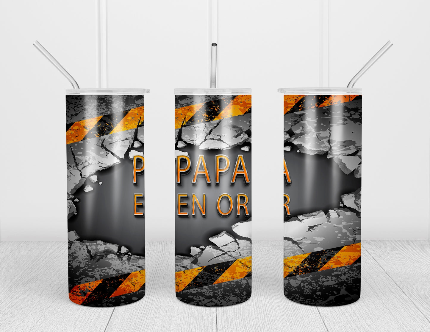 Design tumbler 20oz pour sublimation , PAPA EN OR, construction