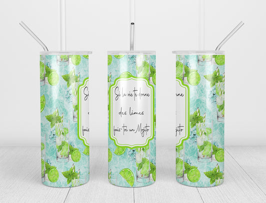 Design Tumblers 20oz, sublimation,  MOJITO