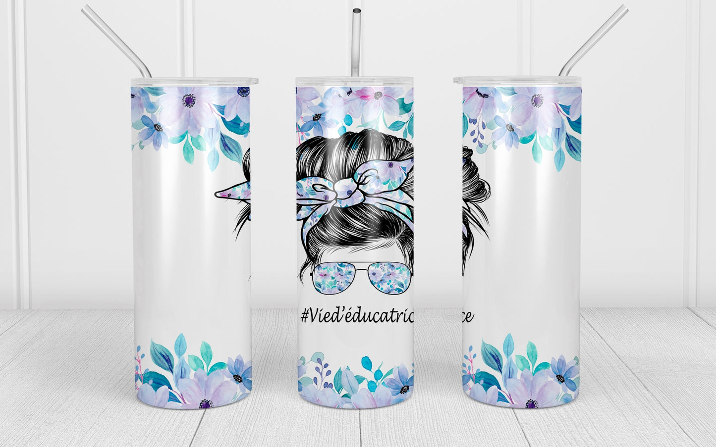 Design tumbler 20oz pour sublimation éducatrice