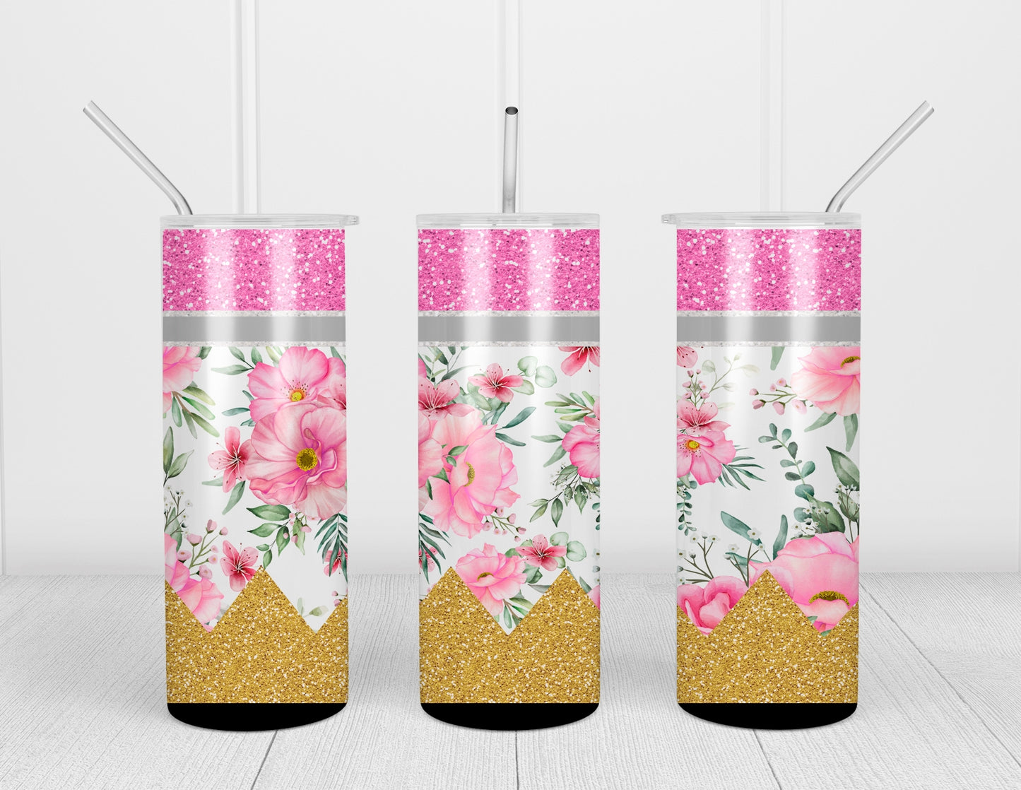 Design tumbler 20oz pour sublimation, ENSEIGNANTE, PROFESSEURE, crayon, fleurs