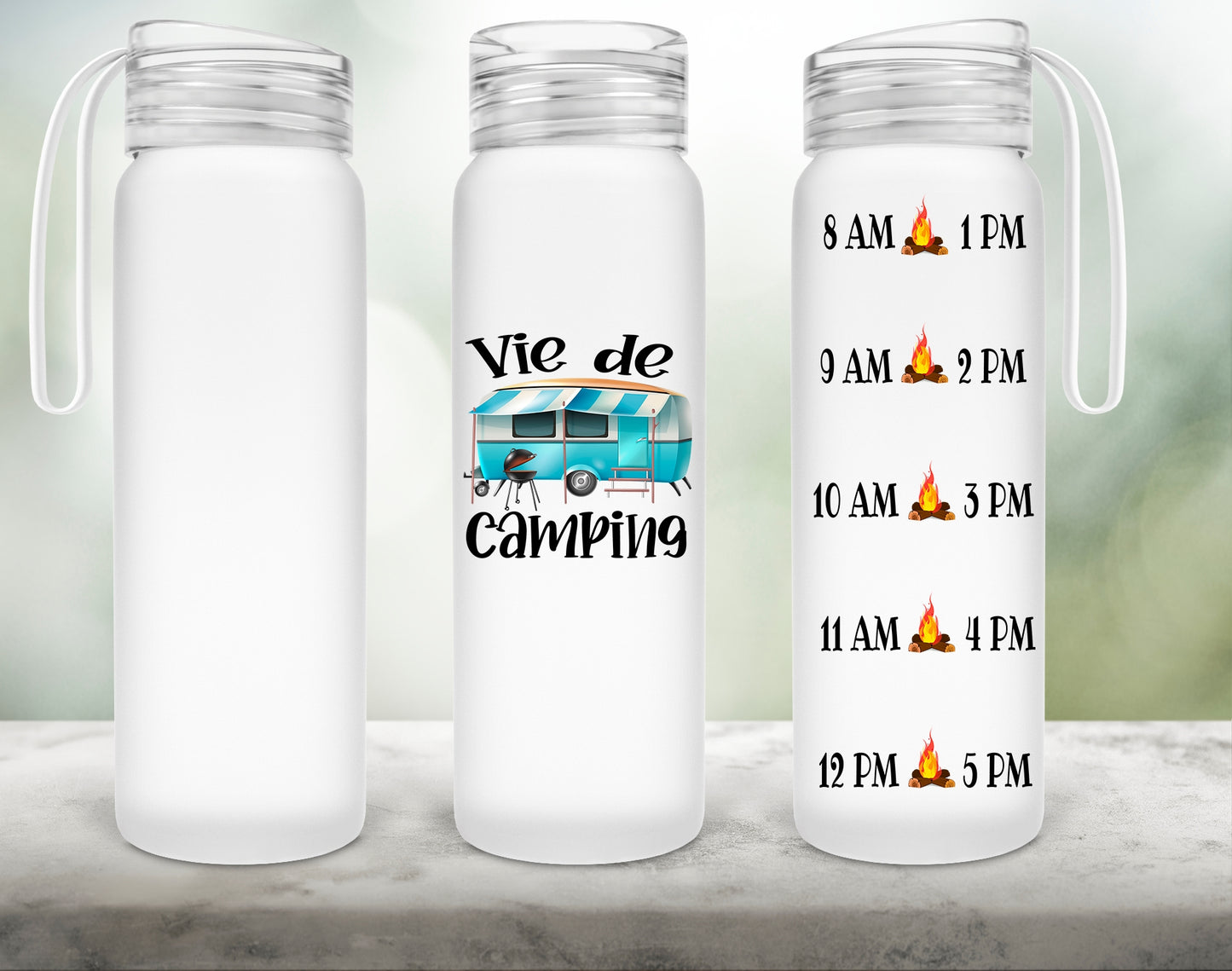 Design PNG pour sublimation , CANPING, #viedecamping, mesure d'eau, feu de camp