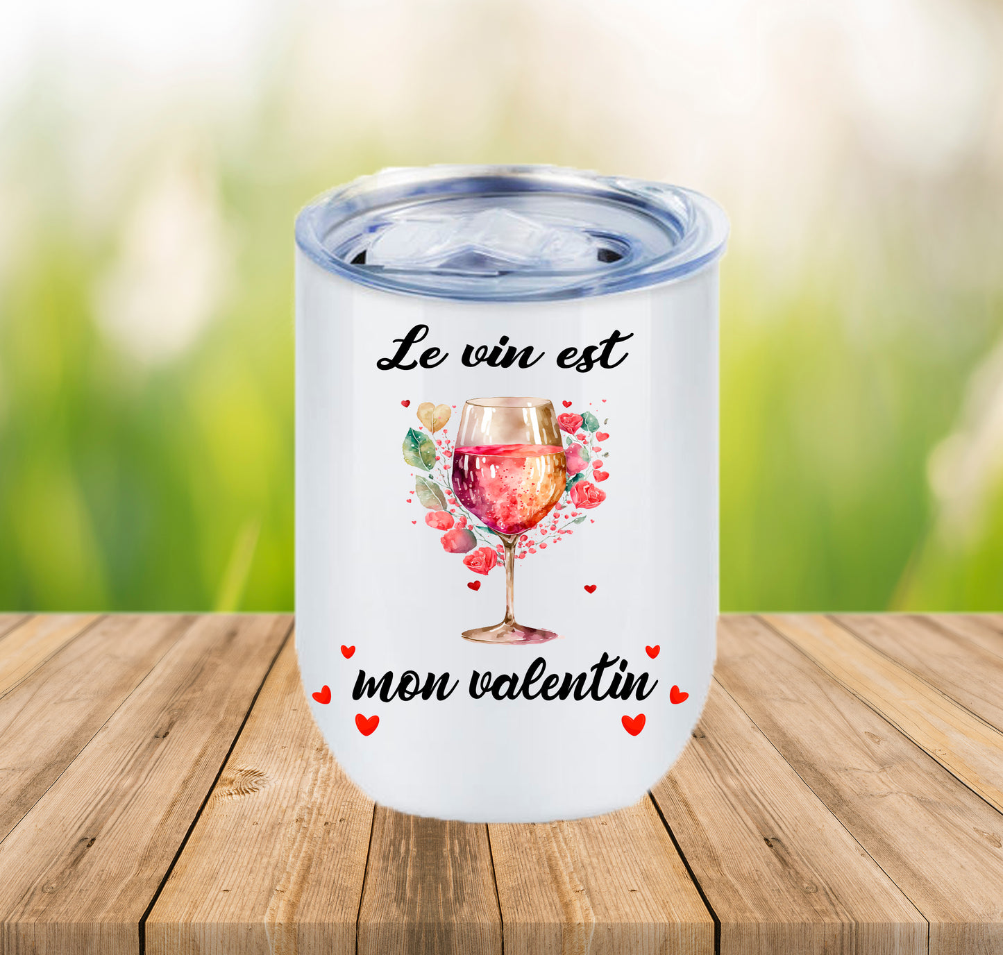 Design , PNG, sublimation, Le vin est mon valentin