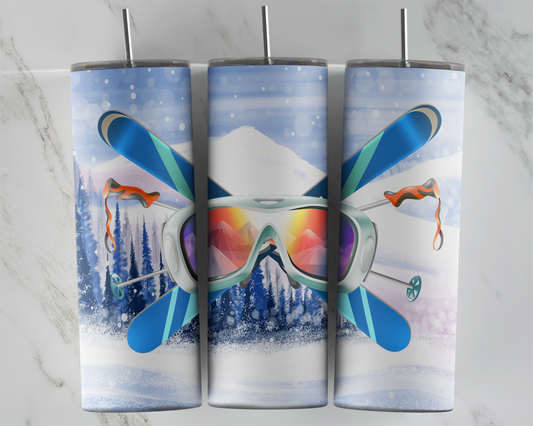 Design tumbler 20oz pour sublimation, SKI