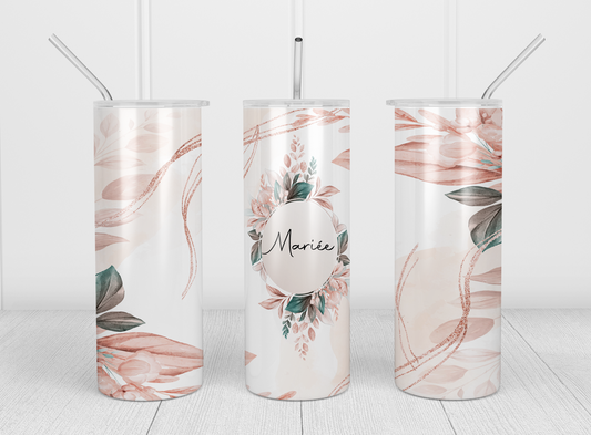 Design tumbler 20oz pour sublimation , MARIÉE, mariage