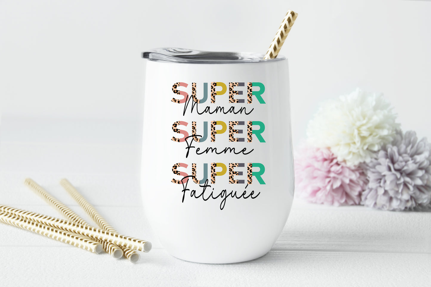 Design PNG pour sublimation, SUPER Maman, SUPER femme, SUPER fatiguée