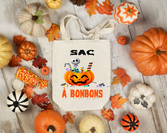 Design PNG pour sublimation, SAC À BONBONS, HALLOWWEN