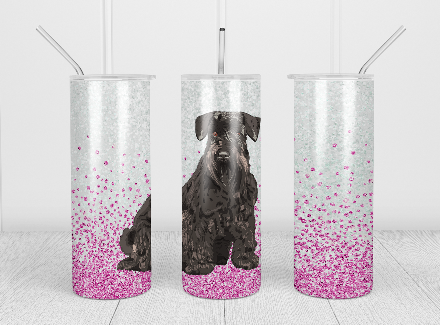 Design tumbler 20oz pour sublimation , SCHNAUZER