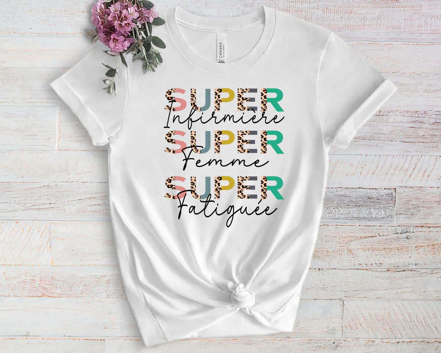 Design PNG pour sublimation, SUPER infirmière, SUPER femme, SUPER fatiguée